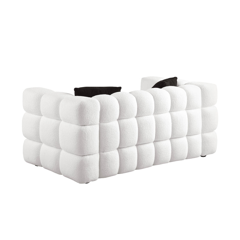 Boucle Sofa Loveseat 2 seater Marshmallow Shape