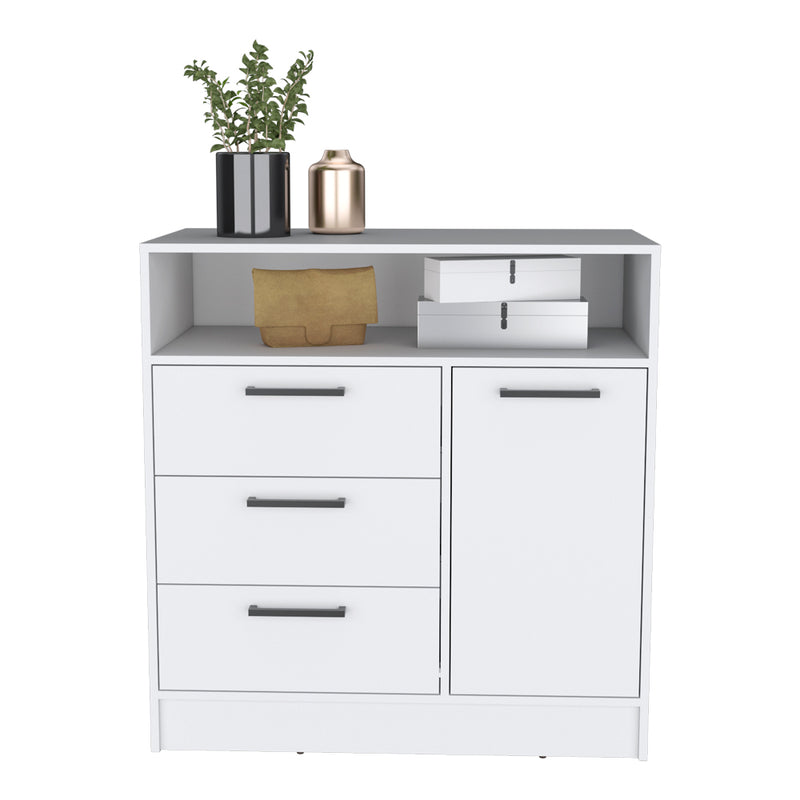Bedroom Dresser Cabinet Storage with 3 Drawers,2 Compartment