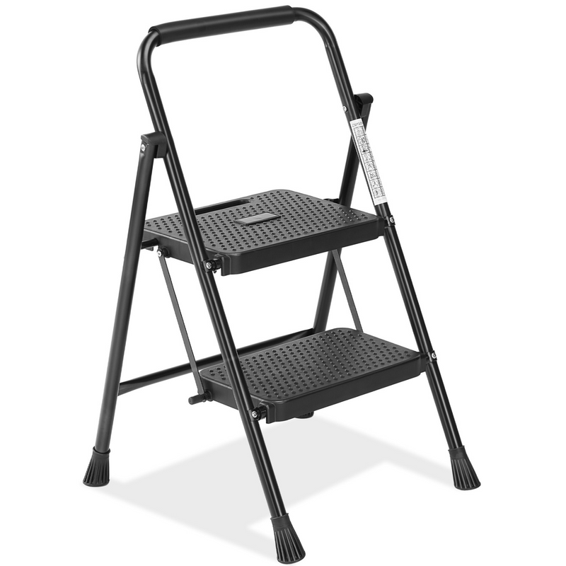 Home Folding Ladder, Portable Steel Step Stool, 2-3 Step Ladder for Home and Office