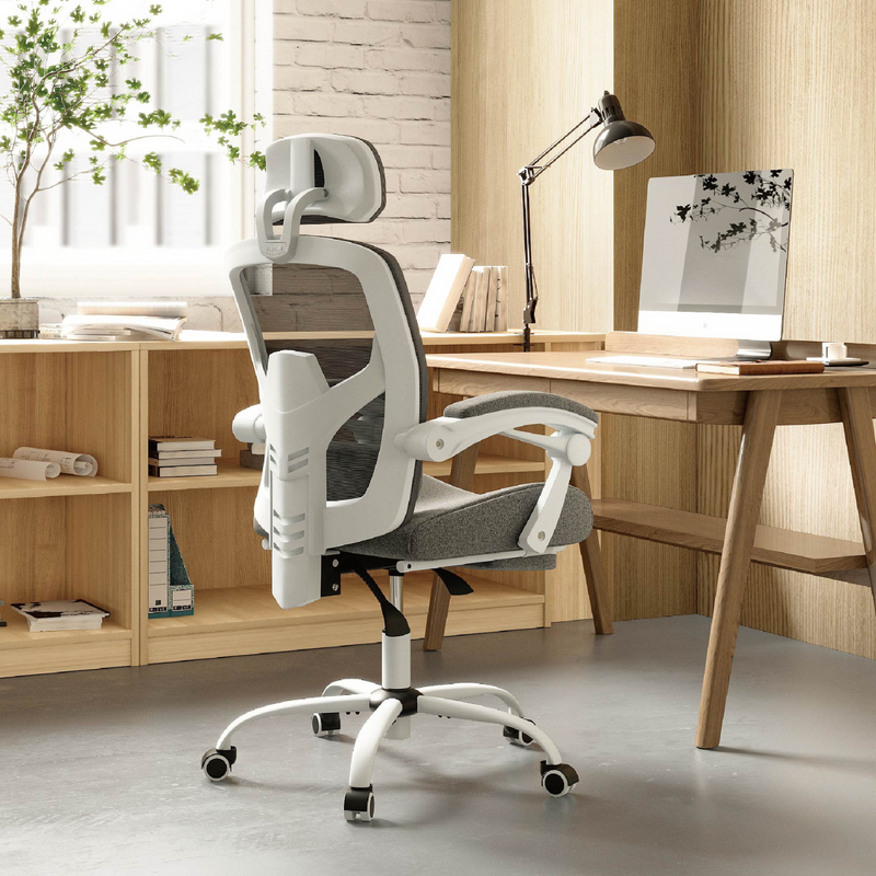 Swivel Computer Chair, Adjustable Office Chair, Gaming Chair with Footrest