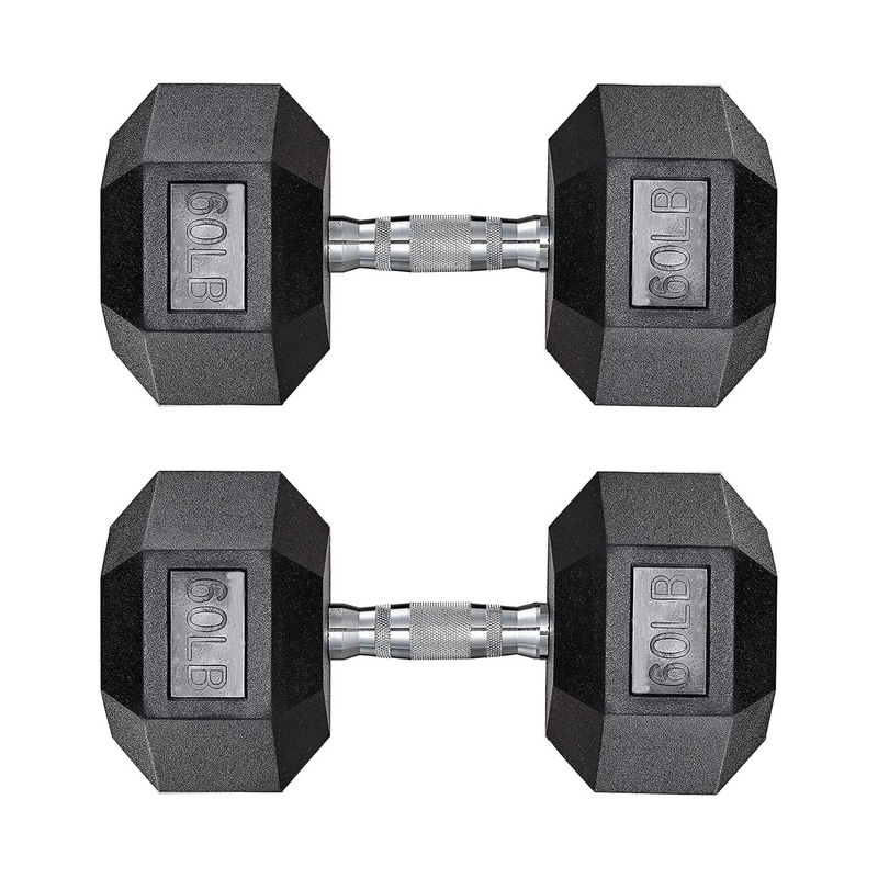 Dumbbells Rubber Coated Iron Black Dumbbell Dumbbell Set