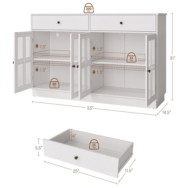 Buffet with storage, 53&