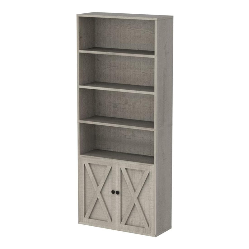 70" Bookshelves Industrial Shelving With 6 Shelf Display Storage Shelves