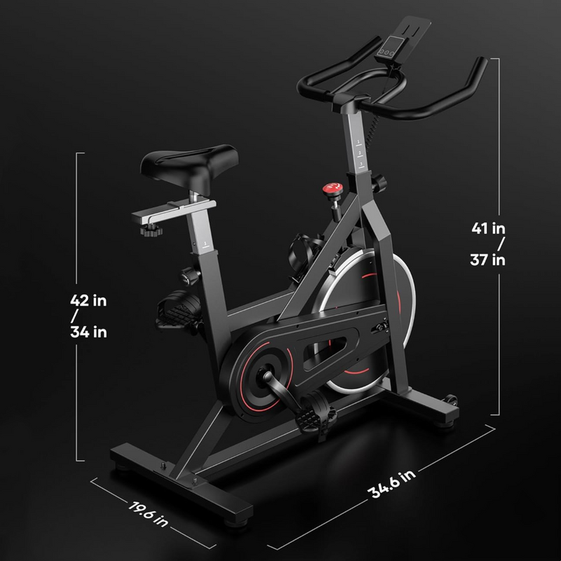 Exercise Bike Stationary Home Bike with Resistance and Comfort Saddle