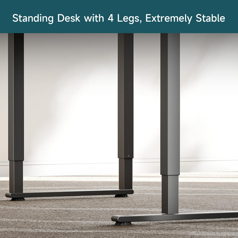 L Shaped Desk Electric Standing Desk with Dual Motors and Memory Controller ,71 x 43 Inch