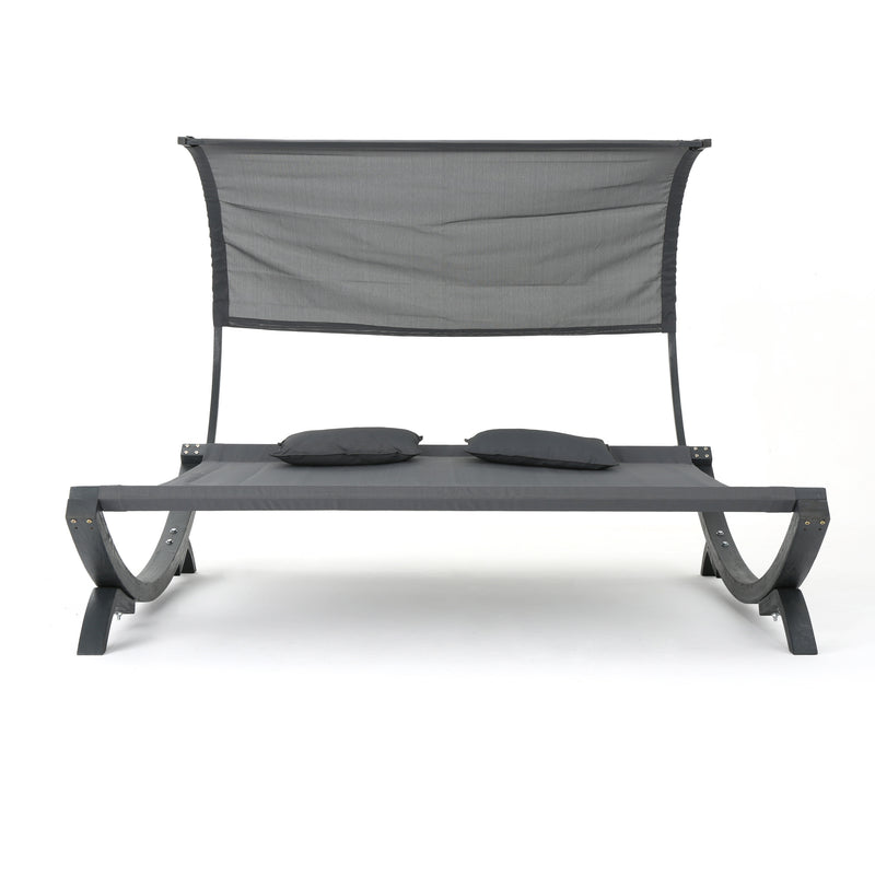 Patio Bed With Canopy, Grey